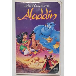 Aladdin (VHS, 1993) - Black Diamond Edition - Walt Disney Classic - Clamshell